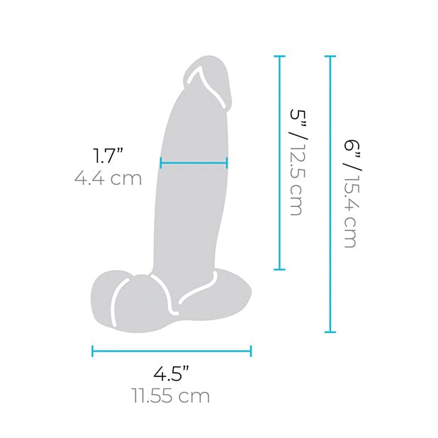 B Vibe - Slipskin 6" Girthy Realistic Dildo (Mocha) BV1019 CherryAffairs