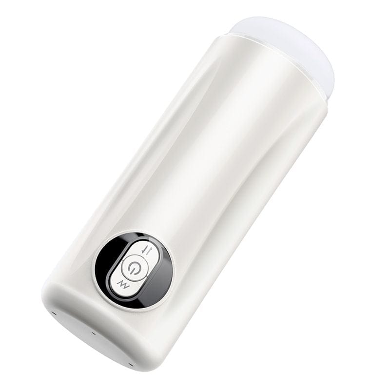 Erocome - Ara Thrusting Vibrating Stroker Masturbator (White) Masturbator Soft Stroker (Vibration) Rechargeable