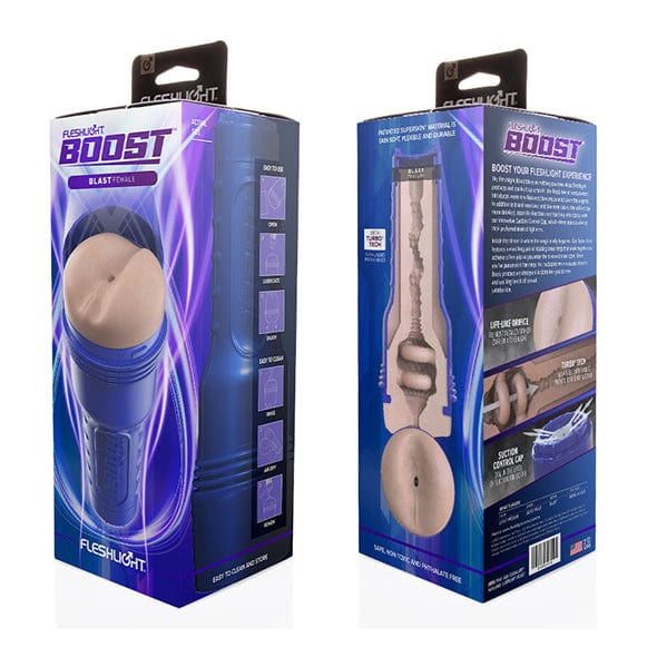 Fleshlight - Fleshlight Boost Blast Female Masturbator Ass (Light Medium Flesh) Masturbator Ass (Non Vibration)