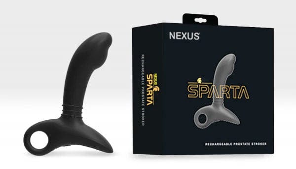 Nexus - Sparta Stroking Motion Prostate Massager (Black) NE1086 CherryAffairs