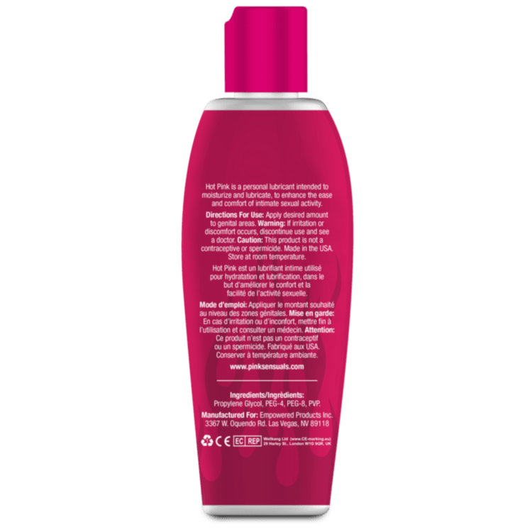 Pink - Hot Pink Gentle Warming Lubricant for Woman - CherryAffairs.sg