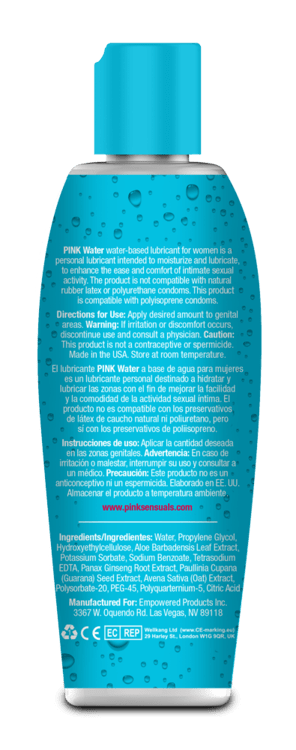 Pink - Water Based Lubricant for Women - CherryAffairs.sg