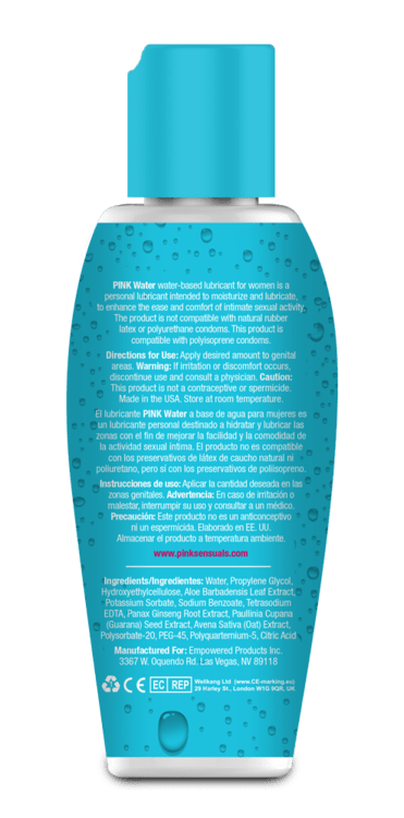 Pink - Water Based Lubricant for Women - CherryAffairs.sg