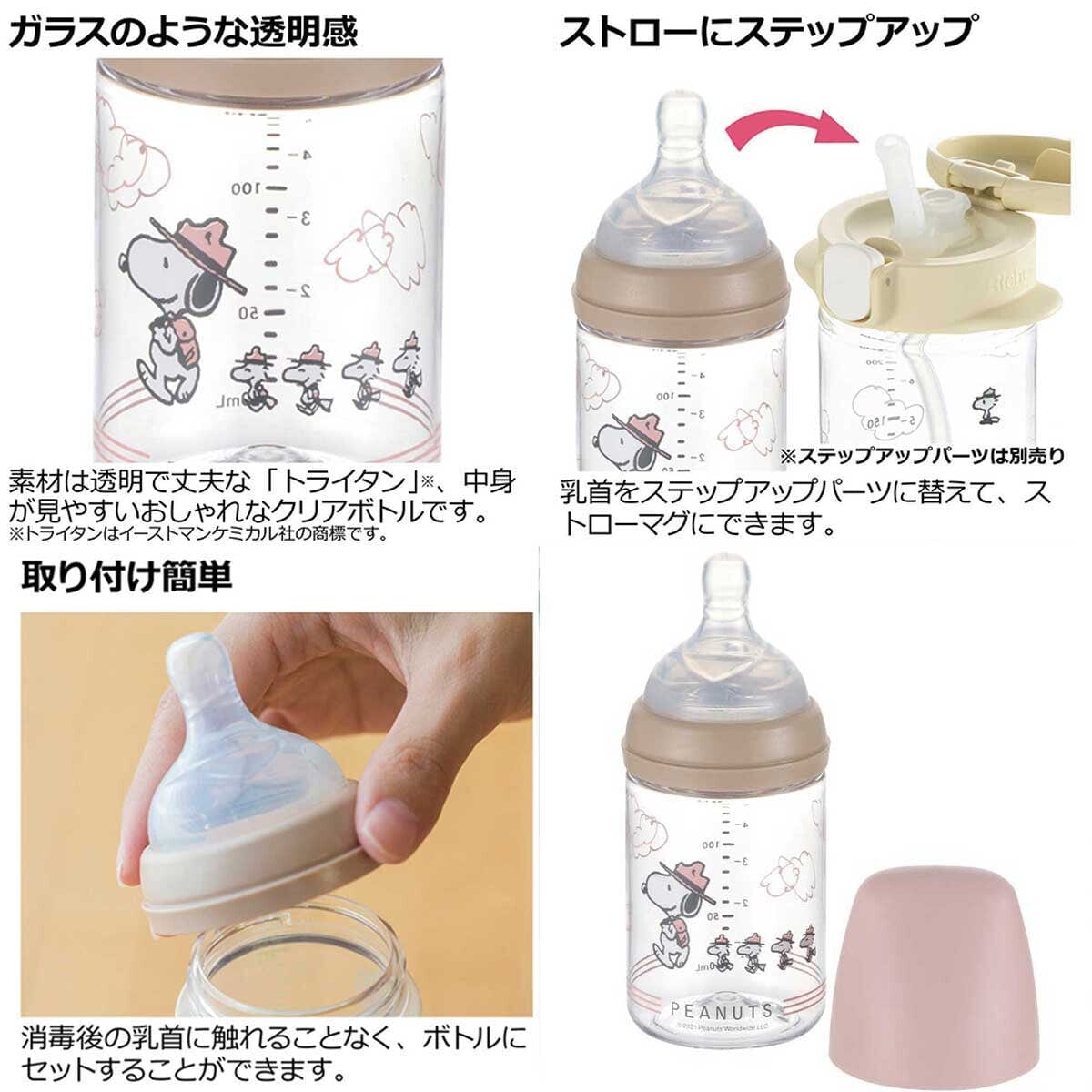 Richell - Outing Clear Baby Milk Bottle Baby Milk Bottle