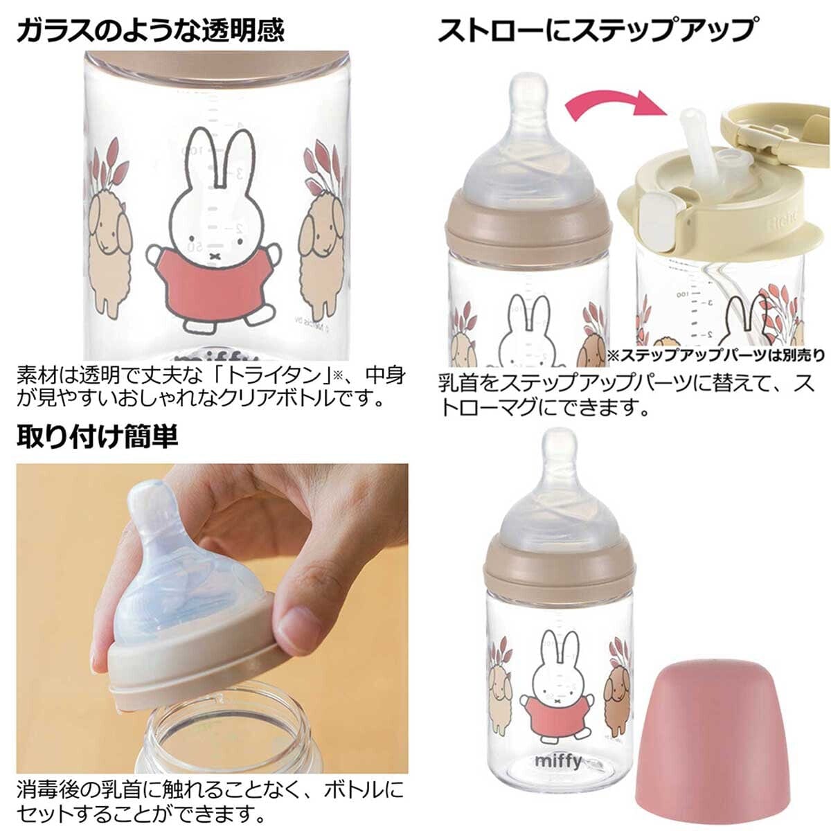 Richell - Outing Clear Baby Milk Bottle Baby Milk Bottle