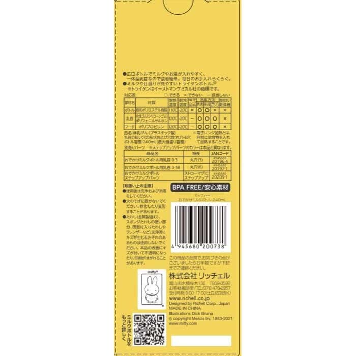 Richell - Outing Clear Baby Milk Bottle Baby Milk Bottle