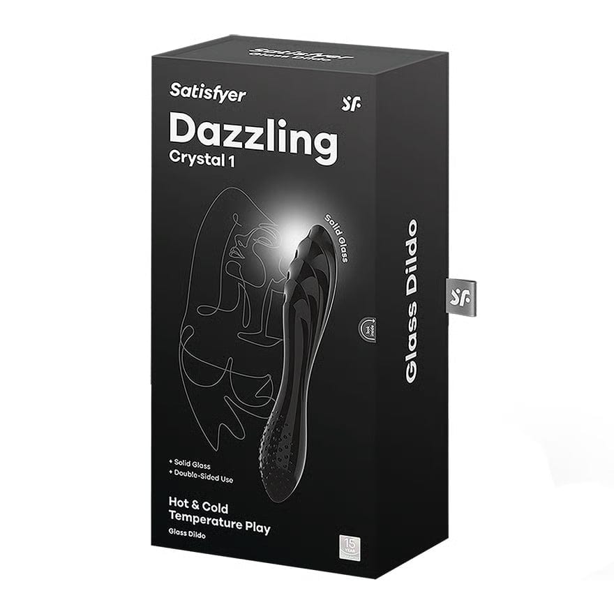 Satisfyer - Dazzling Crystal 1 Glass Dildo CherryAffairs
