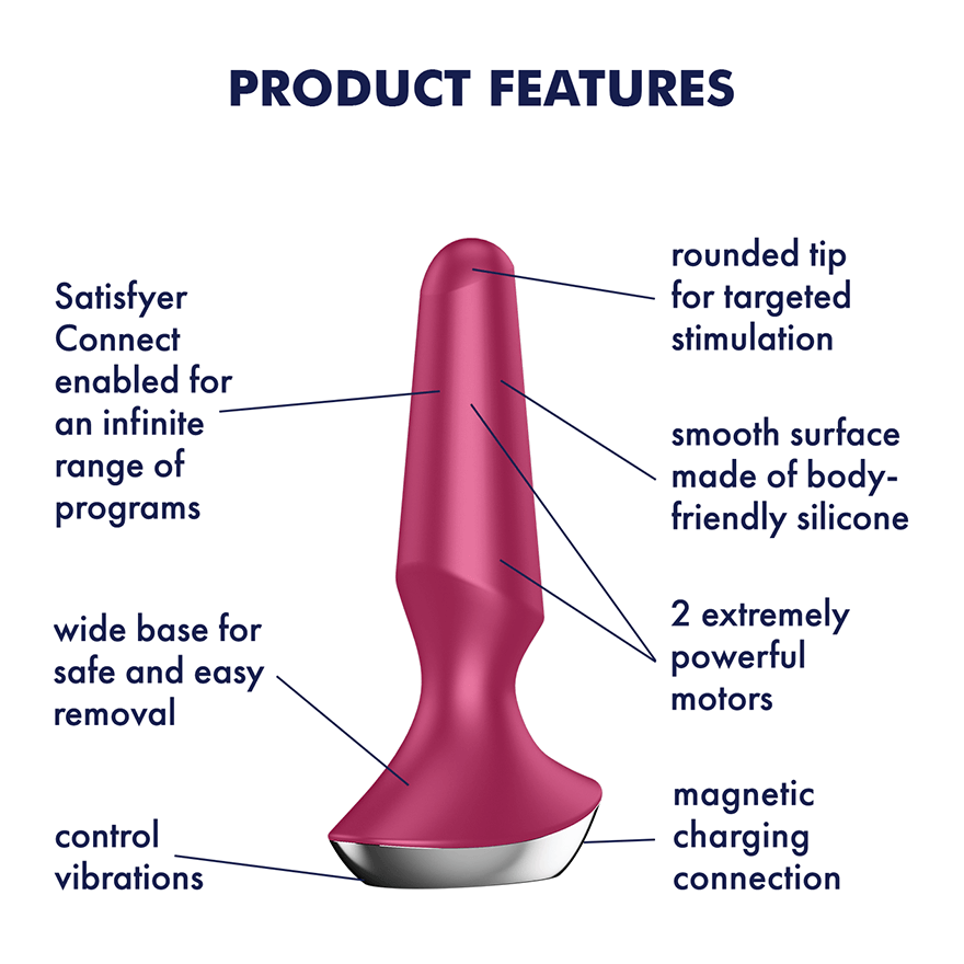 Satisfyer - Plugilicious 2 App-Controlled Anal Plug CherryAffairs