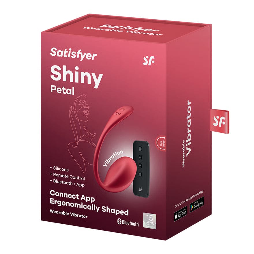 Satisfyer - Shiny Petal App-Controlled Wearable Egg Vibrator (Red) STF1302 CherryAffairs