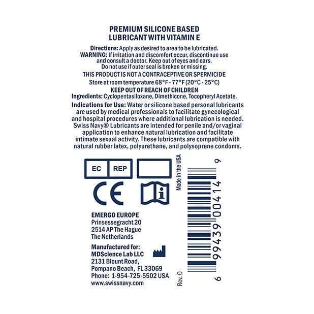 Swiss Navy - Silicone Premium Lubricant - CherryAffairs.sg
