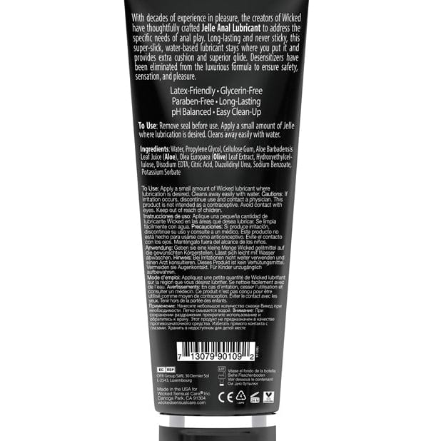 Wicked - Sensual Care Jelle Water Based Anal Lubricant - CherryAffairs.sg