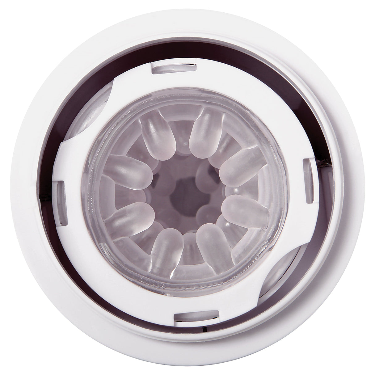 Zero Tolerance - The Thrusting Rechargeable Vibrating Stroker Masturbator (White) ZR1043 CherryAffairs