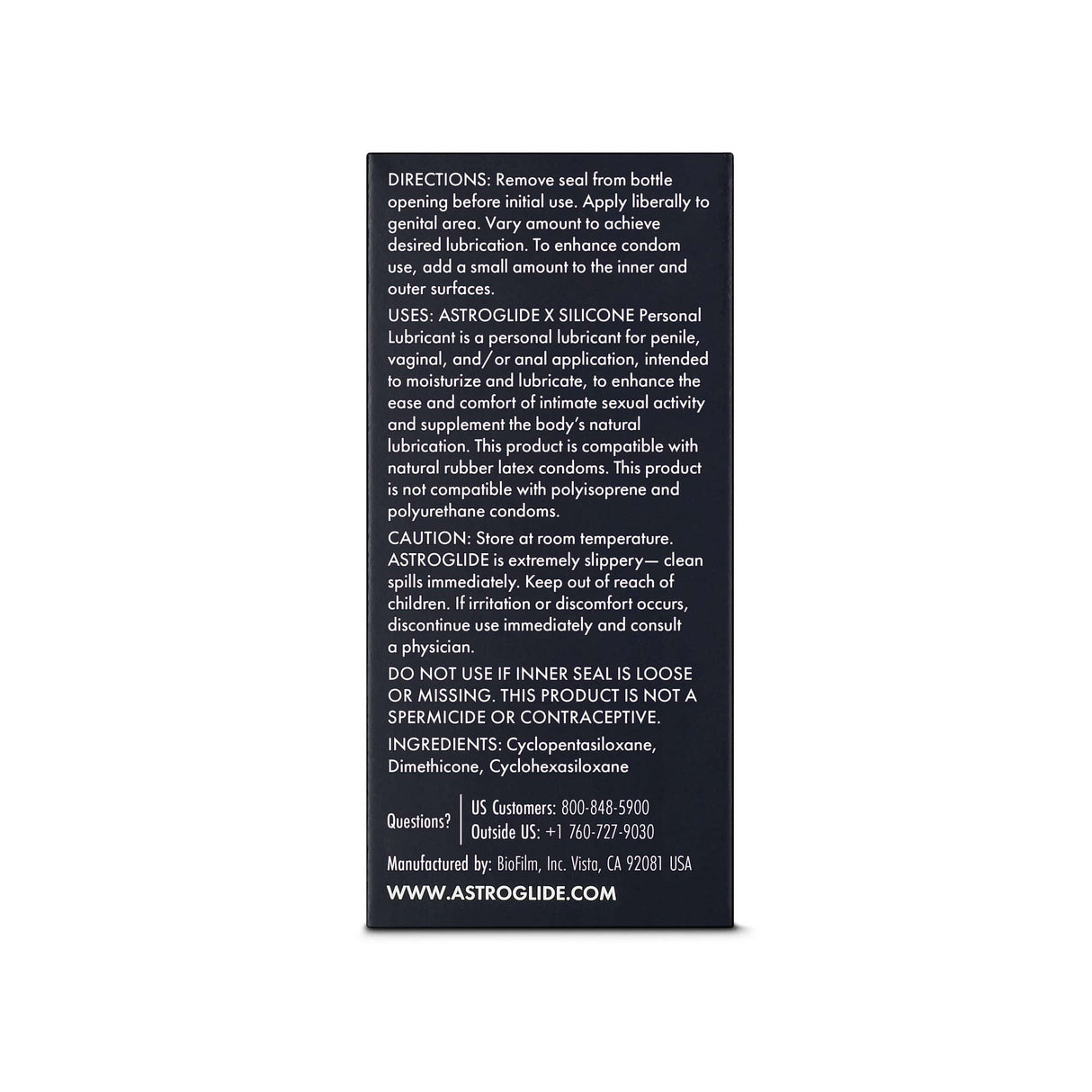 Astroglide - X Premium Silicone Liquid Personal Lubricant Lube (Silicone Based)