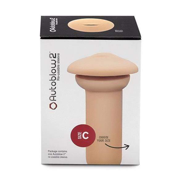 Autoblow - 2 Plus XT Sleeve Vagina and Mouth Orifice (Beige) - CherryAffairs.sg