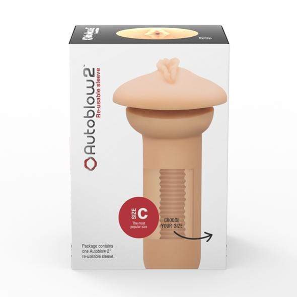 Autoblow - 2 Plus XT Sleeve Vagina and Mouth Orifice (Beige) - CherryAffairs.sg