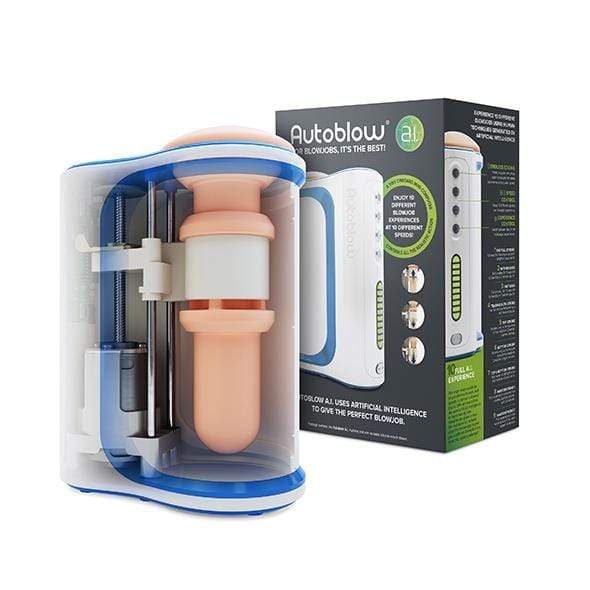 Autoblow - A.I Machine Hands Free Masturbator (White) AB1012 CherryAffairs