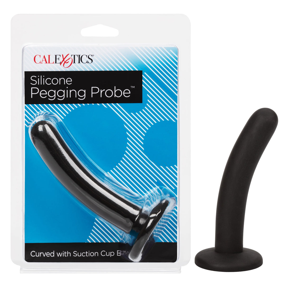 California Exotics - Silicone Pegging Probe Strap On Dildo (Black) CE1915 CherryAffairs