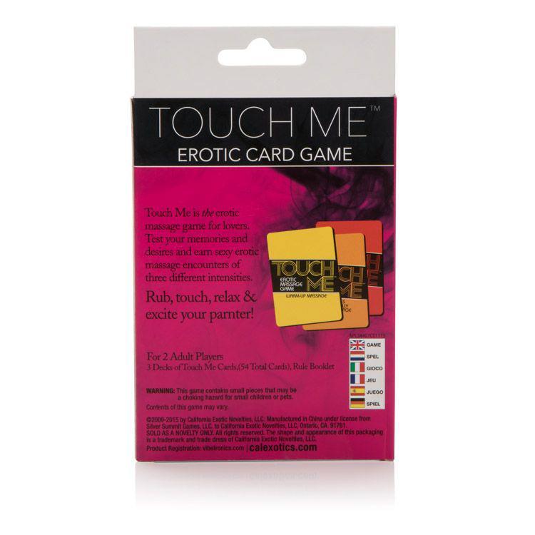 California Exotics - Touch Me Erotic Card Game (White) CE1409 CherryAffairs