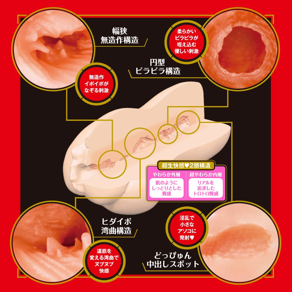 EXE - Japanese Real Hole Raw Nana Yagi Onahole (Beige) Masturbator Vagina (Non Vibration)