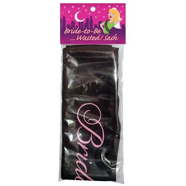 Kheper Games - Bride to Be Wasted Sash (Black) KG1061 CherryAffairs