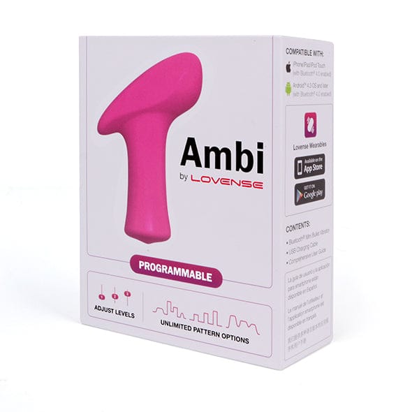 Lovense - Ambi App-Controlled Bullet Vibrator (Pink) Bullet (Vibration) Rechargeable