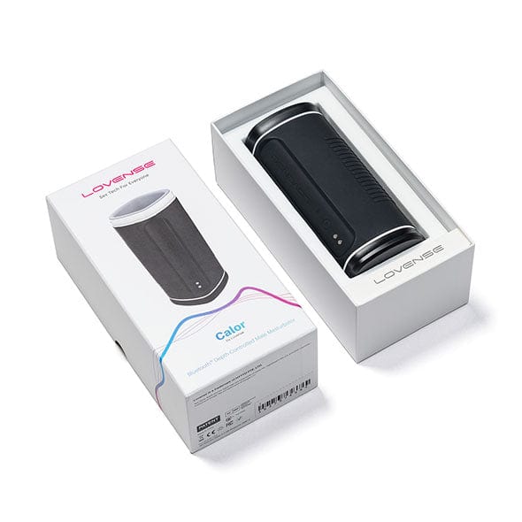 Lovense - Calor App-Controlled Warming Male Masturbator (Black) Masturbator Soft Stroker (Vibration) Rechargeable