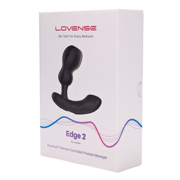 Lovense - Edge 2 App-Controlled Prostate Massager (Black) Prostate Massager (Vibration) Rechargeable