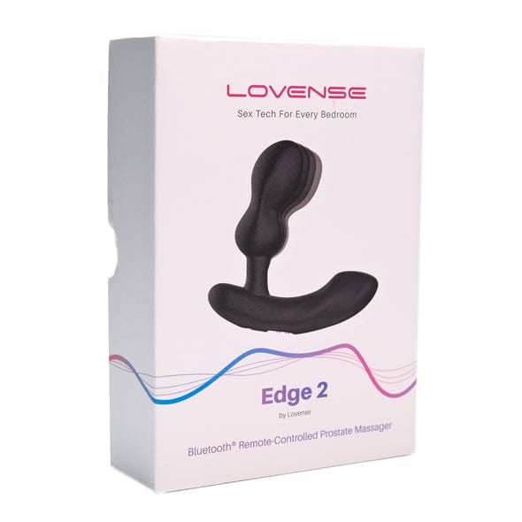 Lovense - Edge 2 App-Controlled Prostate Massager (Black) Prostate Massager (Vibration) Rechargeable