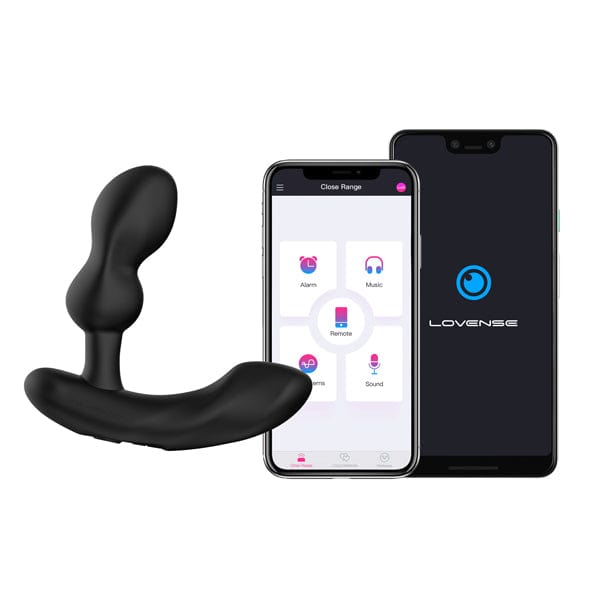 Lovense - Edge 2 App-Controlled Prostate Massager (Black) Prostate Massager (Vibration) Rechargeable