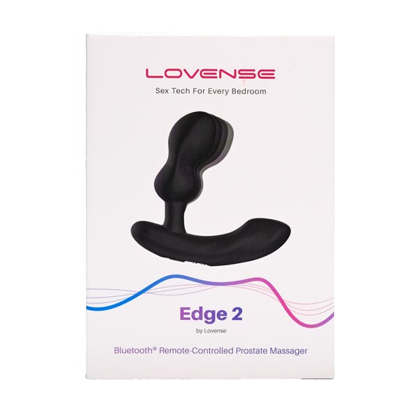 Lovense - Edge 2 App-Controlled Prostate Massager (Black) Prostate Massager (Vibration) Rechargeable