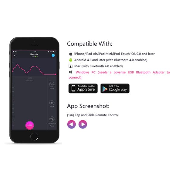 Lovense - Lush 2 App-Controlled Bullet Egg Vibrator (Pink) Wireless Remote Control Egg (Vibration) Rechargeable