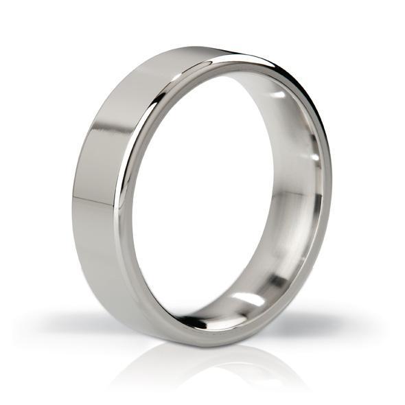 Mystim - His Ringness The Duke Polished Stainless Steel Cock Ring - CherryAffairs.sg