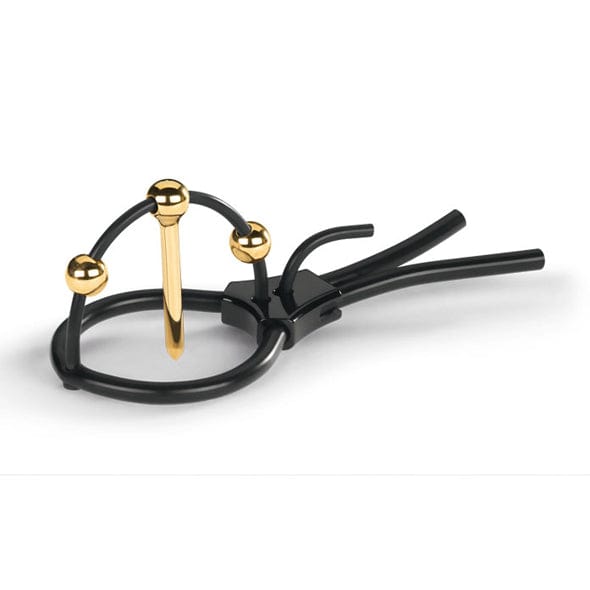 Mystim - Plunging Pete with Corona Strap and Urethral Sound (Black) MTM1023 CherryAffairs