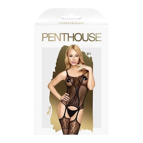 Penthouse - Miss Curvy Net Bodystocking Costume XL (Black) PH1113 CherryAffairs