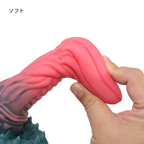 Tomax - Mimic Dragon Predator Regular Silicone Dildo (Pink) Non Realistic Dildo w/o suction cup (Non Vibration)