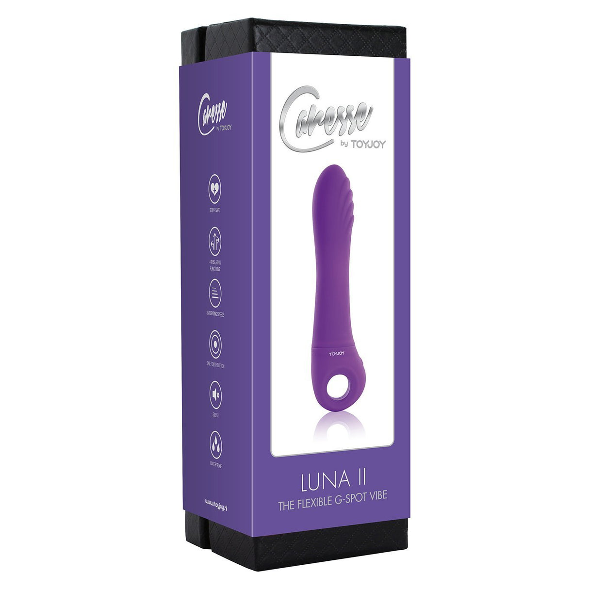ToyJoy - Caresse Luna II Flexible G-spot Vibrator (Purple) - CherryAffairs.sg