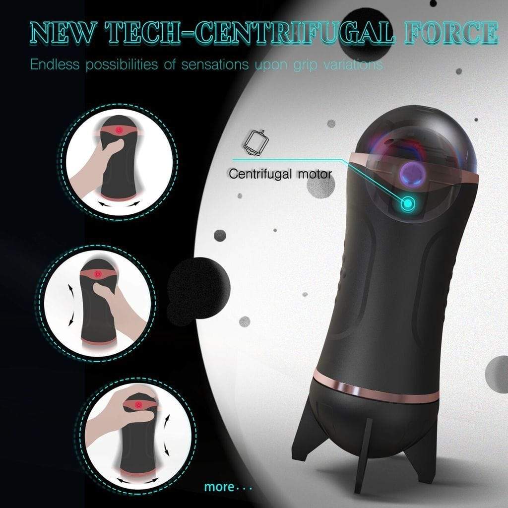 Tracy's Dog - Turboo Automatic Masturbator Cup (Black) TRD1023 CherryAffairs