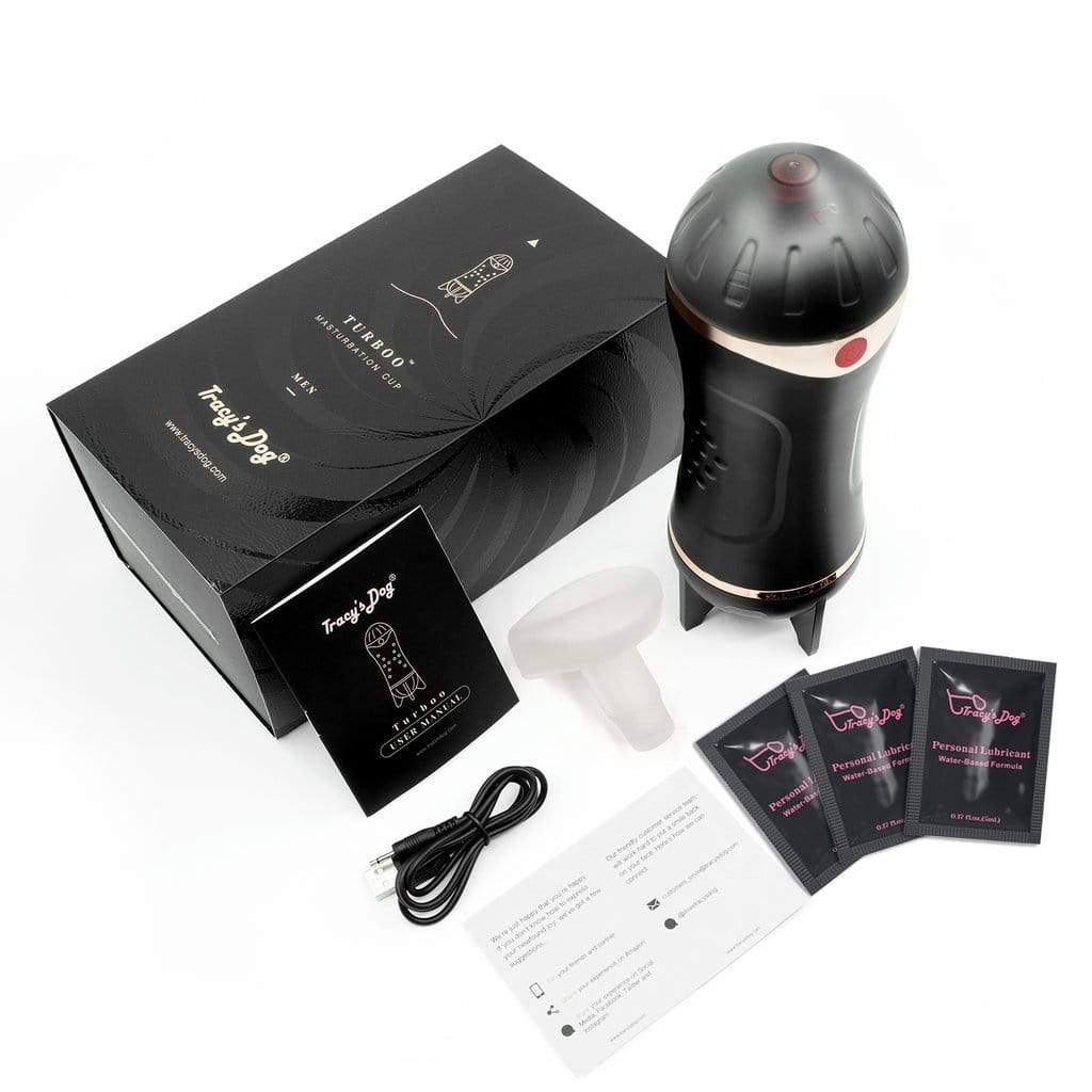 Tracy's Dog - Turboo Automatic Masturbator Cup (Black) TRD1023 CherryAffairs