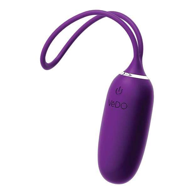 VeDO - Kiwi Remote Control Rechargeable Egg Vibrator (Deep Purple) Wireless Remote Control Egg (Vibration) Rechargeable