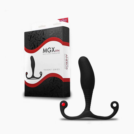 Aneros - MGX Syn Trident Prostate Massager (Black) - CherryAffairs.sg