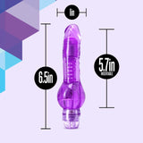 Blush Novelties - Naturally Yours Mr Right Now Vibrating Realistic Dildo 6.5" (Purple) BN1130 CherryAffairs