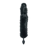 BMS - Punishment Fox Tail Anal Plug (Black) BMS1024 CherryAffairs