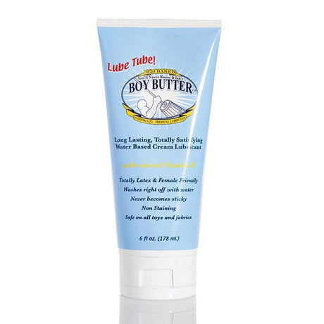 Boy Butter - H2O Water Based Cream Lube Tube 6oz BOB1007 CherryAffairs