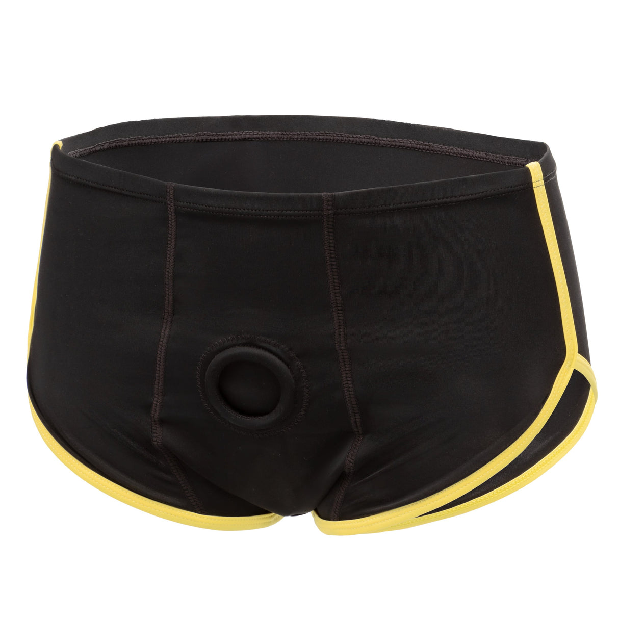 California Exotics - Boundless Black and Yellow Brief Strap On Harness CherryAffairs