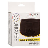 California Exotics - Boundless Black and Yellow Brief Strap On Harness CE2049 CherryAffairs