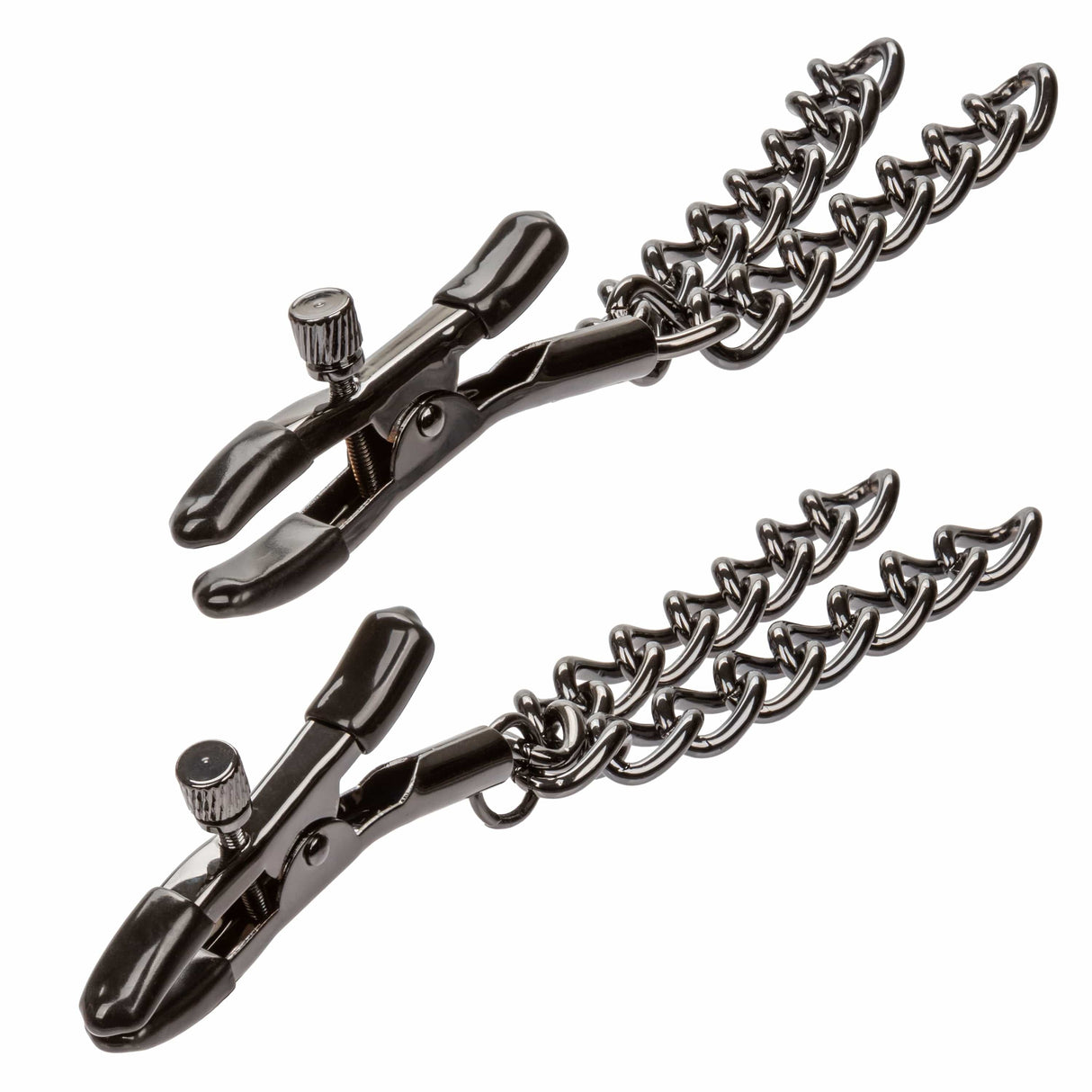 California Exotics - Euphoria Collection Chain Nipple Clamps (Black) CE2068 CherryAffairs