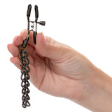 California Exotics - Euphoria Collection Chain Nipple Clamps (Black) CE2068 CherryAffairs