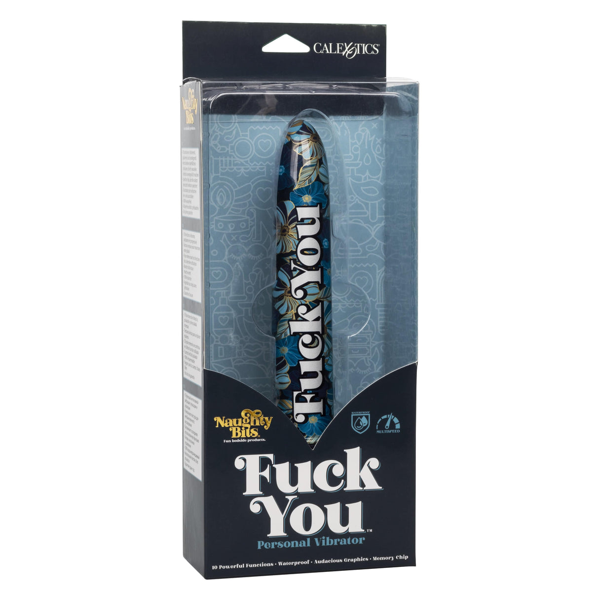 California Exotics - Naughty Bits Fuck You Personal Vibrator (Blue) CE2033 CherryAffairs