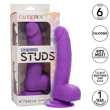 California Exotics - Neon Silicone Studs Realistic Dildo 6" CherryAffairs