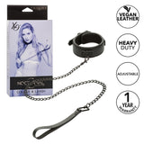 California Exotics - Nocturnal Collection Collar and Leash (Black) CE2074 CherryAffairs